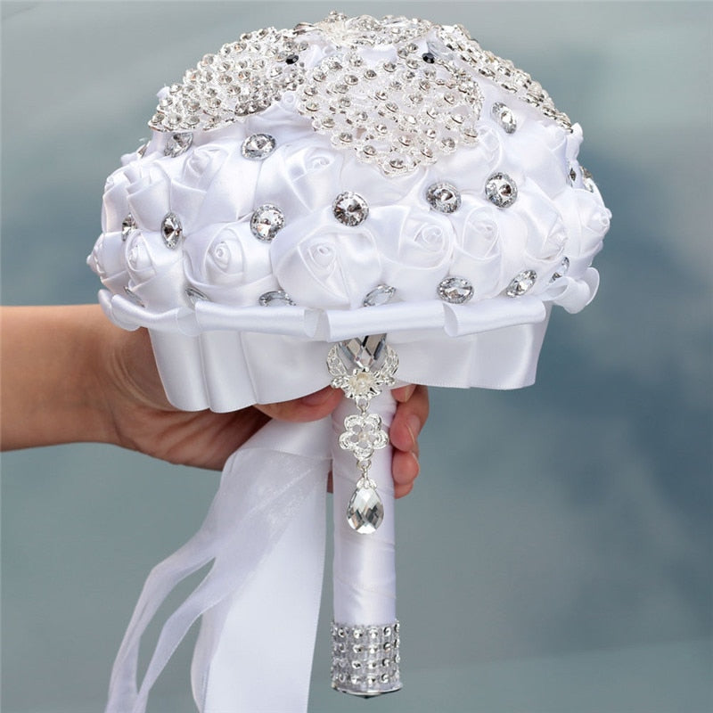 White Bridal Bouquet 16Styles