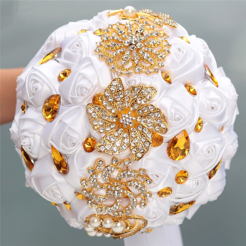 White Bridal Bouquet 16Styles