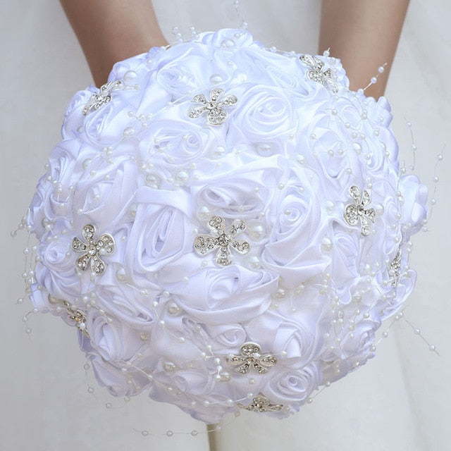 White Bridal Bouquet 16Styles