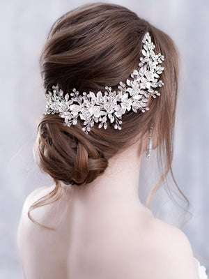 Bridal Flower Headband Prom Tiara