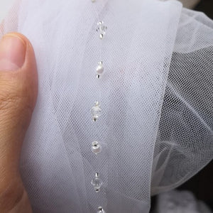 Crystal Pearls Wedding Veils