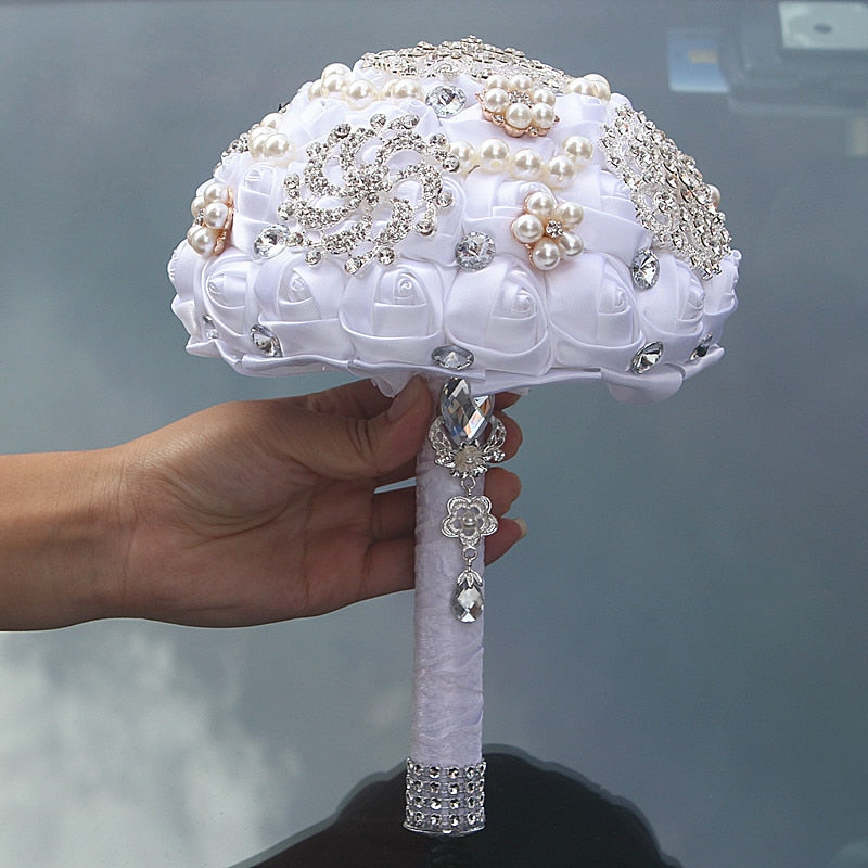 White Bridal Bouquet 16Styles