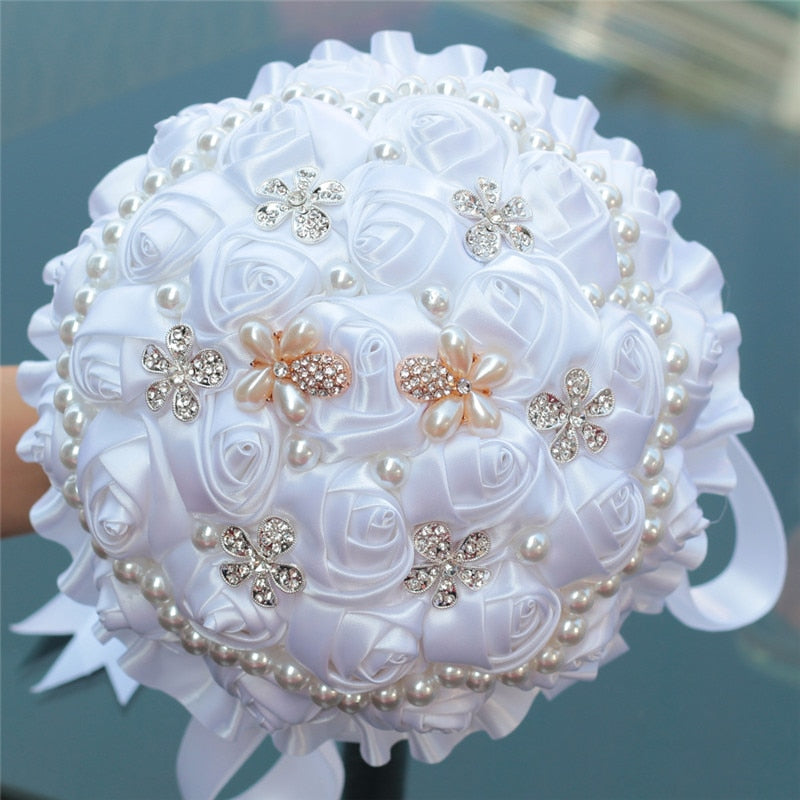 White Bridal Bouquet 16Styles