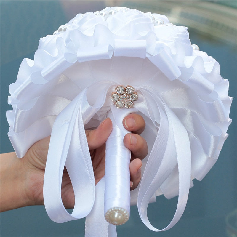 White Bridal Bouquet 16Styles