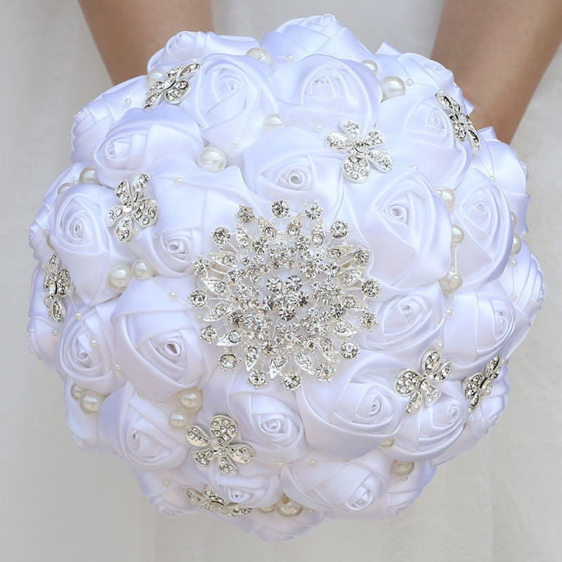 White Bridal Bouquet 16Styles
