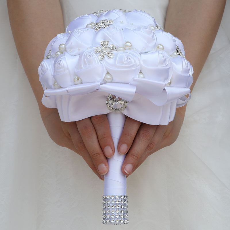 White Bridal Bouquet 16Styles