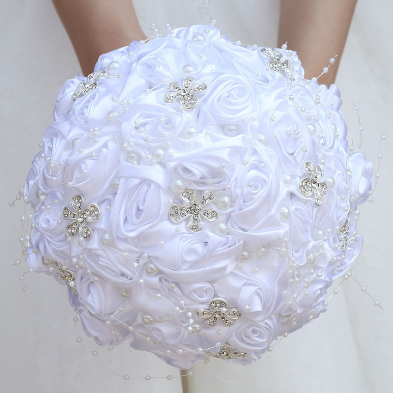 White Bridal Bouquet 16Styles