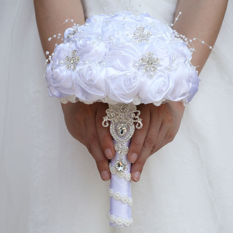 White Bridal Bouquet 16Styles