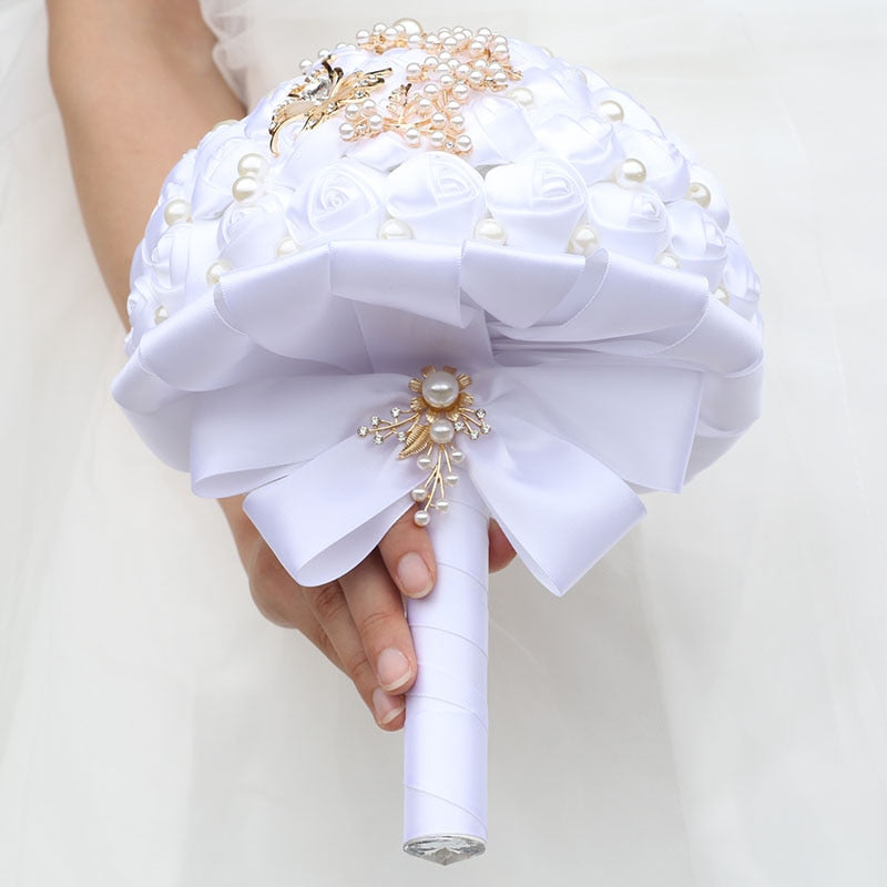 White Bridal Bouquet 16Styles