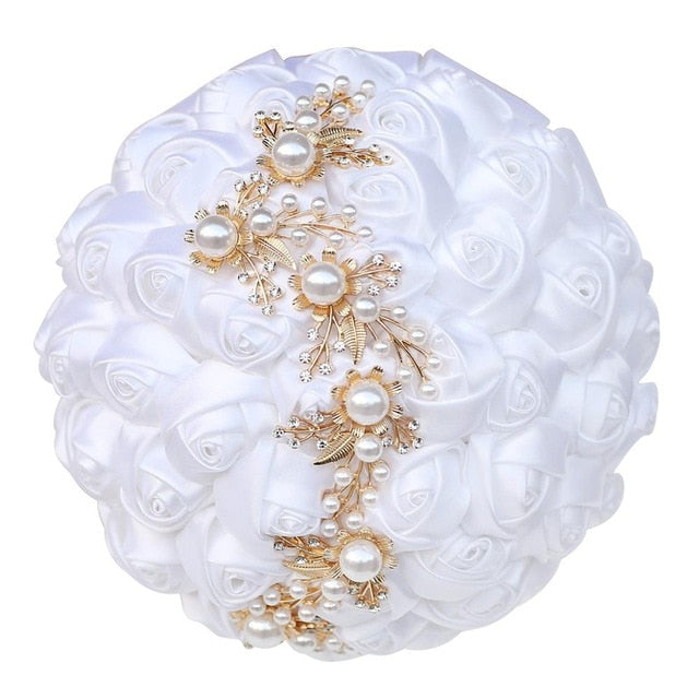 White Bridal Bouquet 16Styles