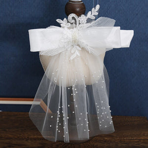 Blusher Pearl Bridal Veil
