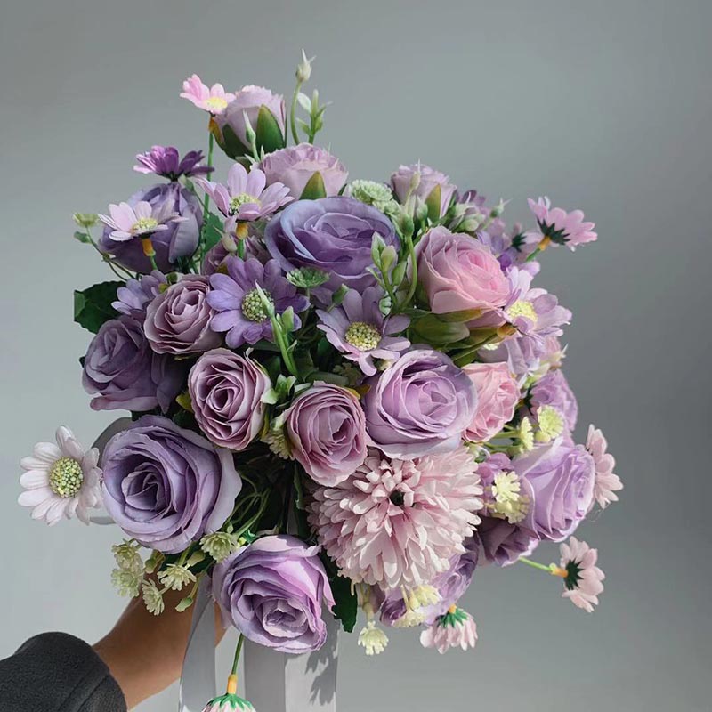 Real Touch Purple Champagne Rose