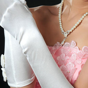Bridal White Long Gloves