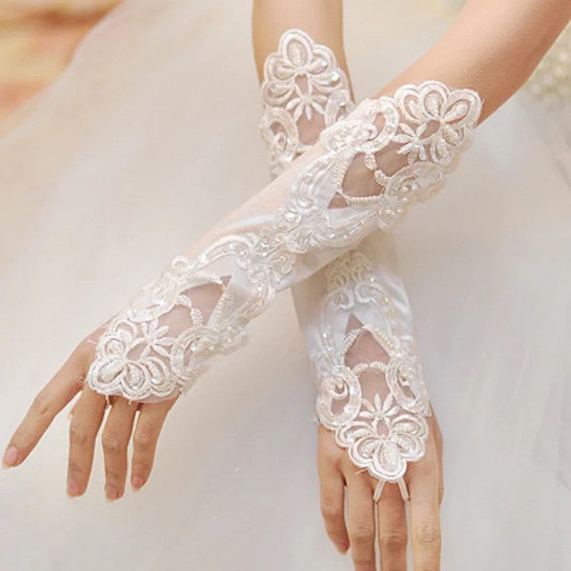 Fingerless Wedding Gloves