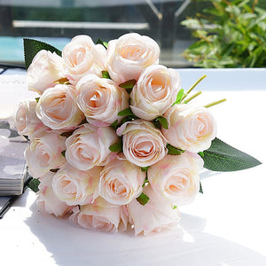 18pcs Rose Bridal Flower Bouquets