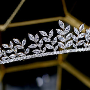 Leaf Bridal Wedding Tiara Crown