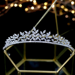 Leaf Bridal Wedding Tiara Crown